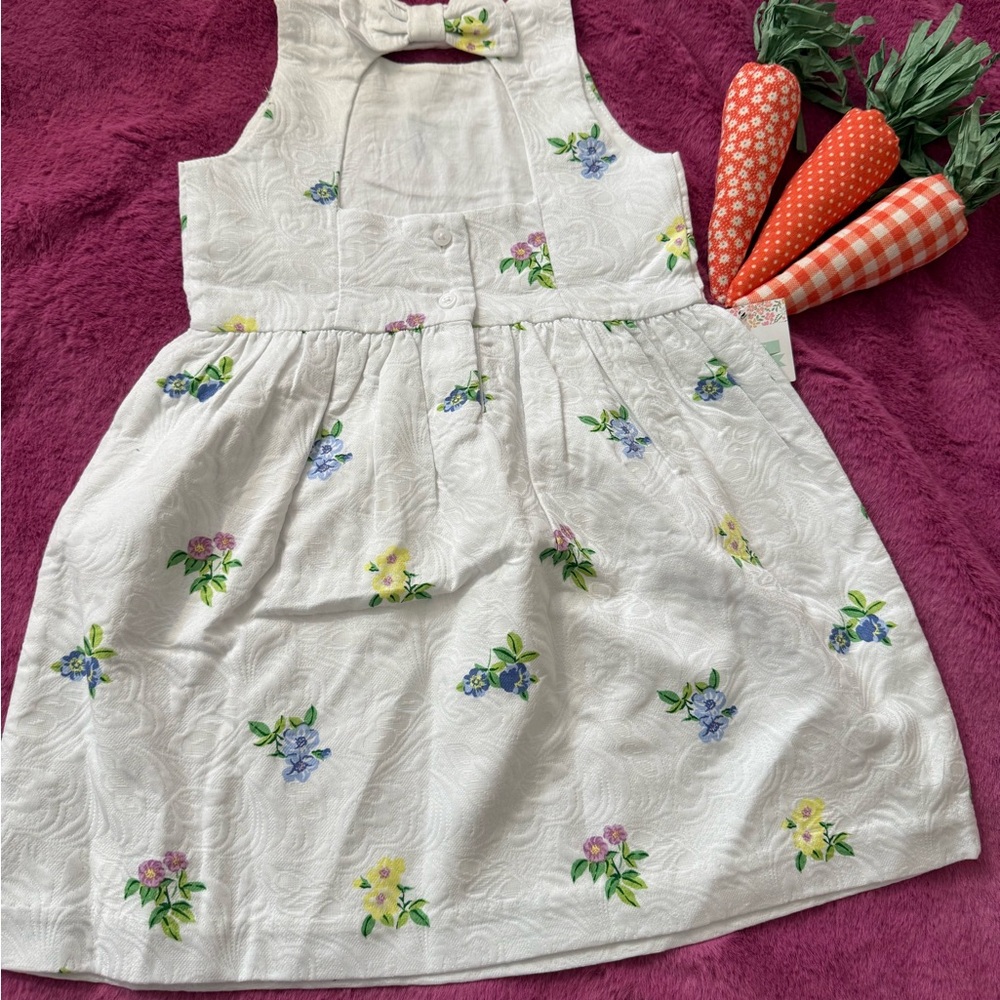 Floral White Dress